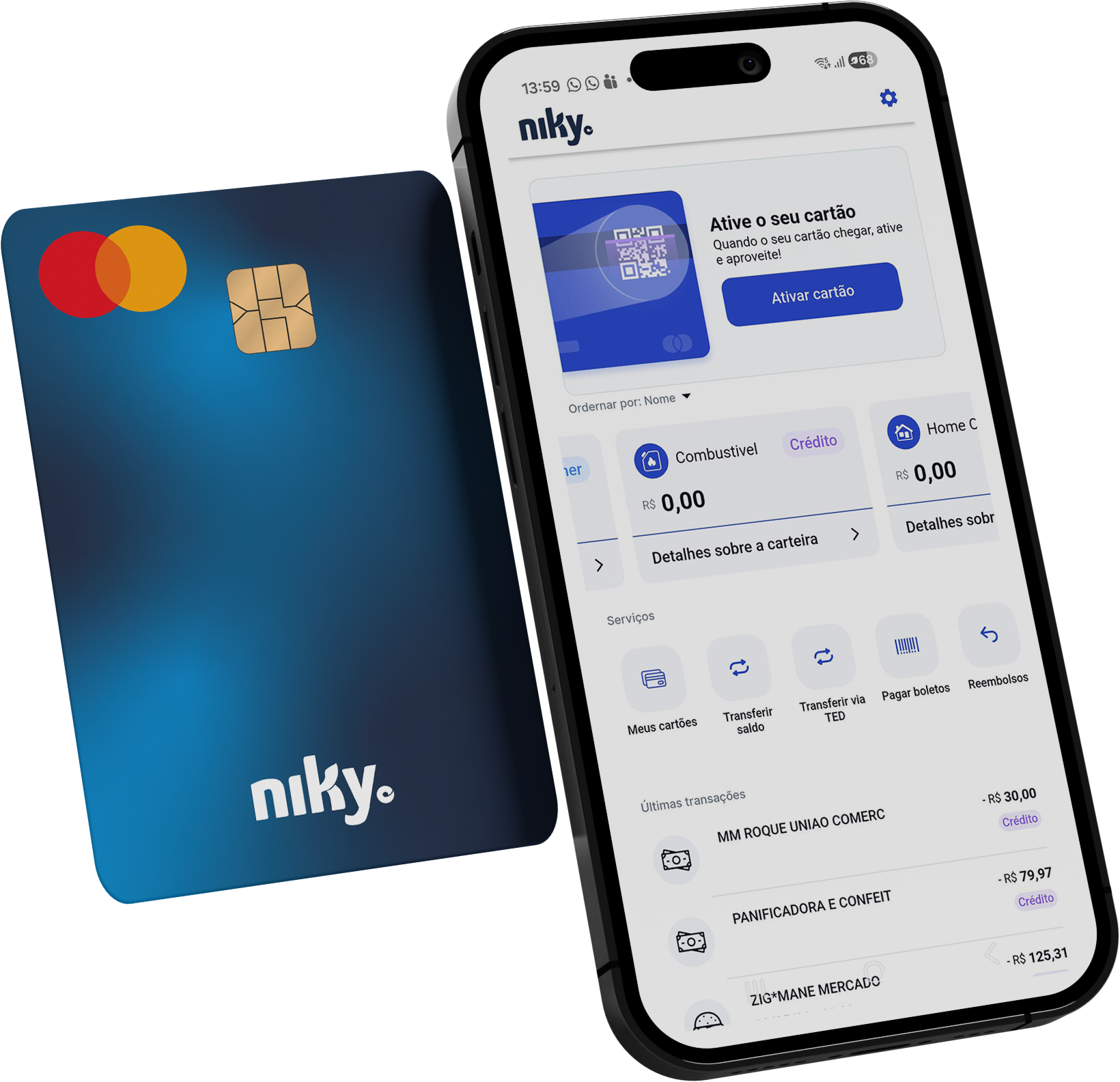 Mockup do novo app NikyFlex
